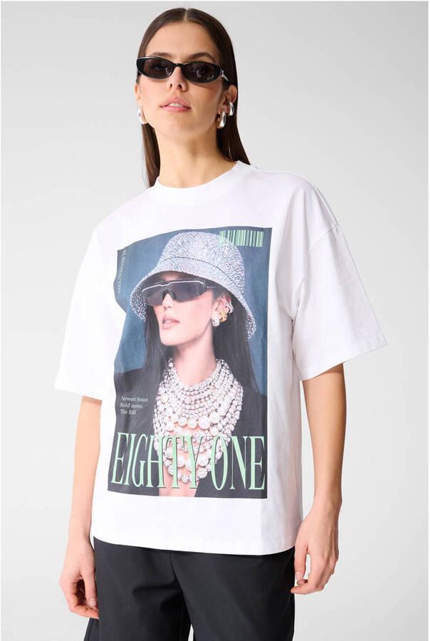 Shoeby T-shirt met printopdruk wit