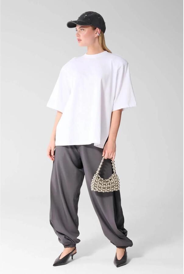 Shoeby T-shirt met split wit