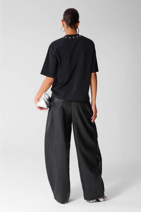 Shoeby T-shirt met studs zwart - Foto 3