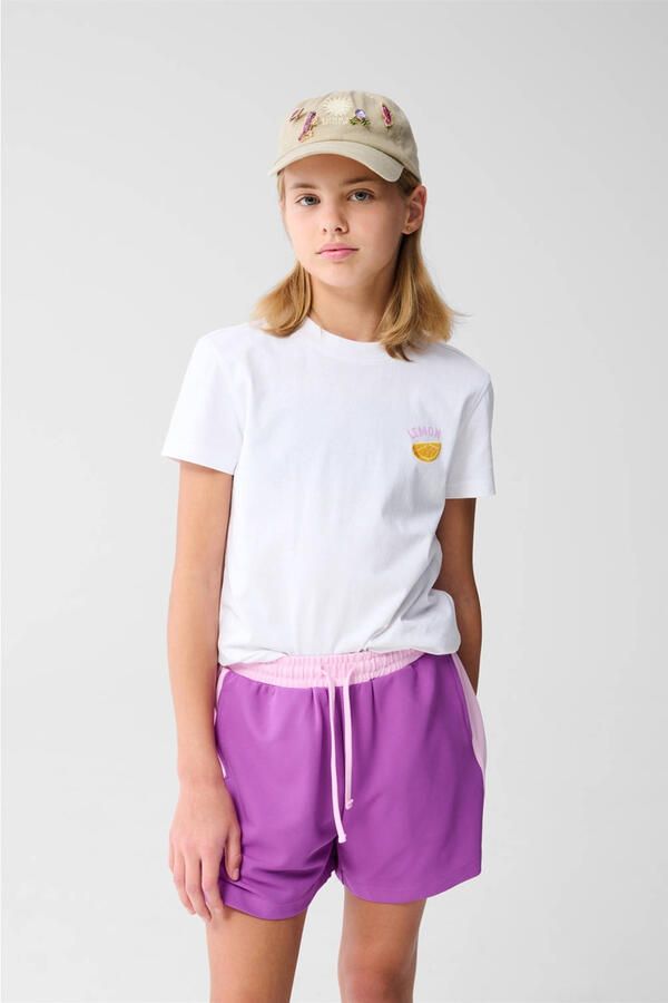 Shoeby T-shirt wit met glitter