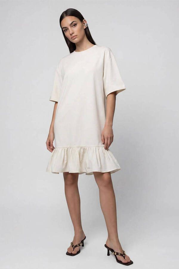 Shoeby T-shirtjurk zomerjurk ecru - Foto 2