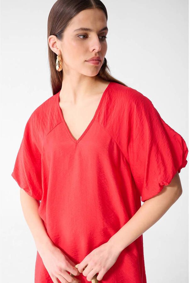 Shoeby T-shirtjurk zomerjurk rood