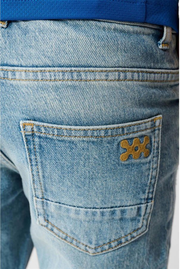 Shoeby tapered boyfriend jeans medium blue denim bleached - Foto 2