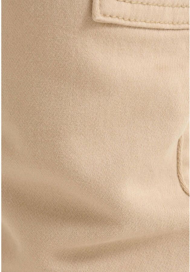 Shoeby tapered fit cargobroek zand Beige Jongens Katoen Effen 122 128