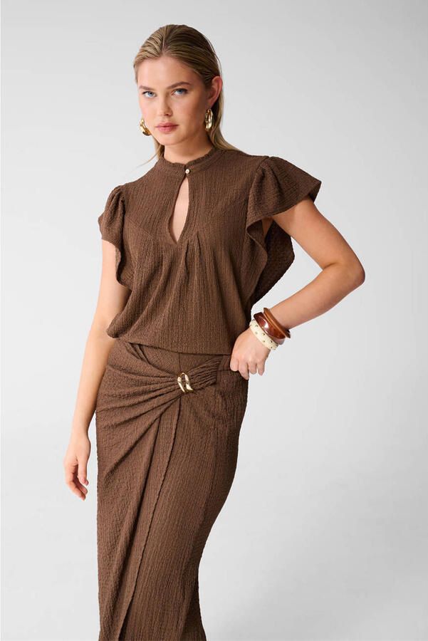 Shoeby top bruin