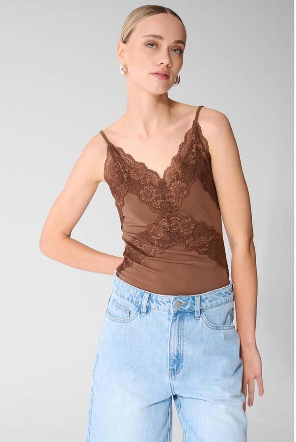 Shoeby top bruin