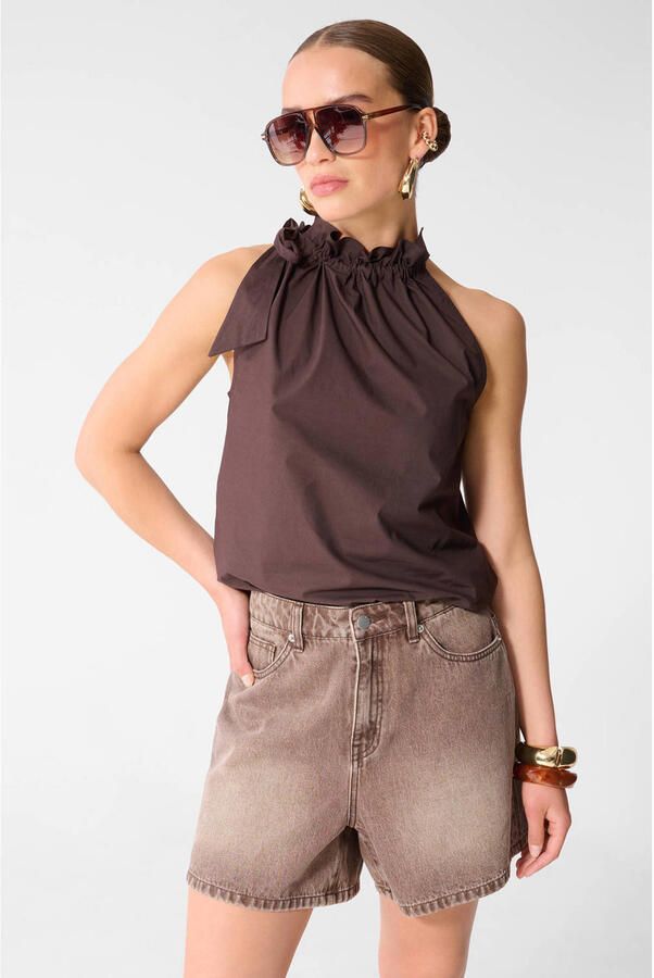 Shoeby top bruin