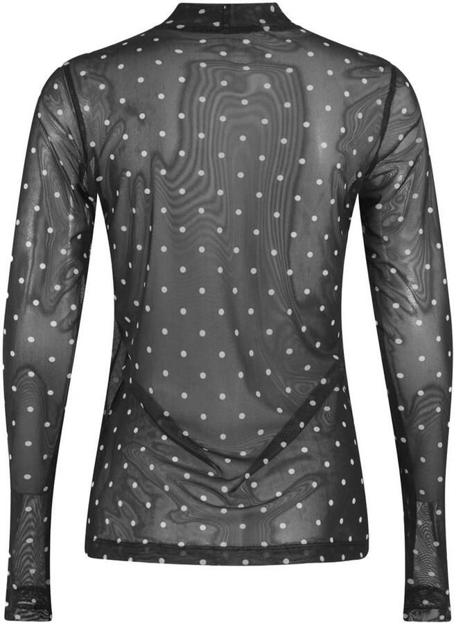 Shoeby top met col met stippen zwart - Foto 2