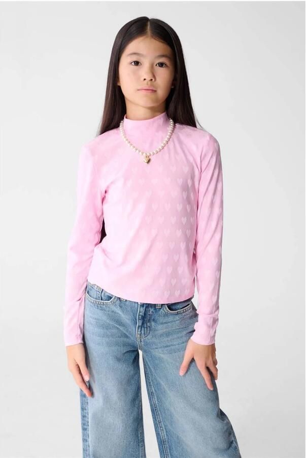 Shoeby top met col roze Effen | Top van