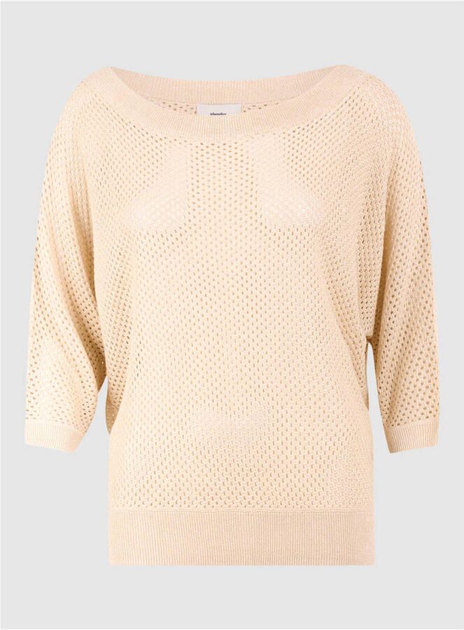 Shoeby top met glitter ecru - Foto 2