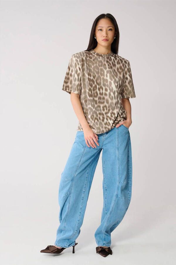 Shoeby top met panterprint beige - Foto 2