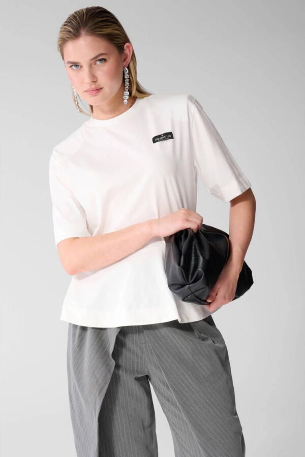Shoeby top met peplum wit