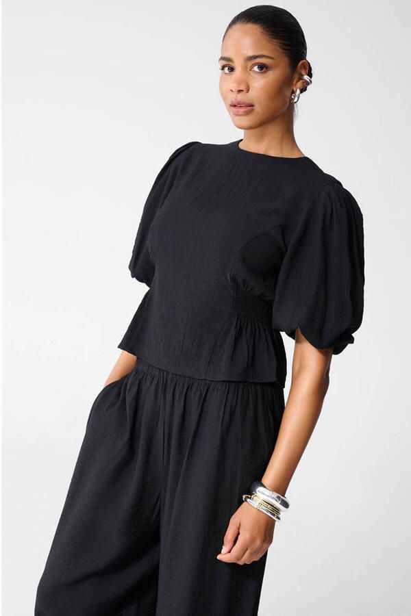 Shoeby top met peplum zwart