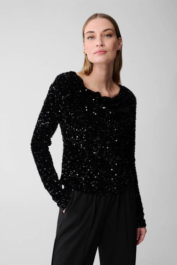 Shoeby top zwart met pailletten - Foto 2