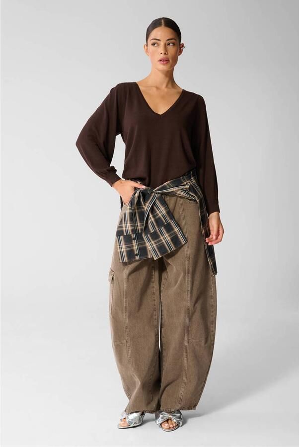 Shoeby trui donkerbruin - Foto 3