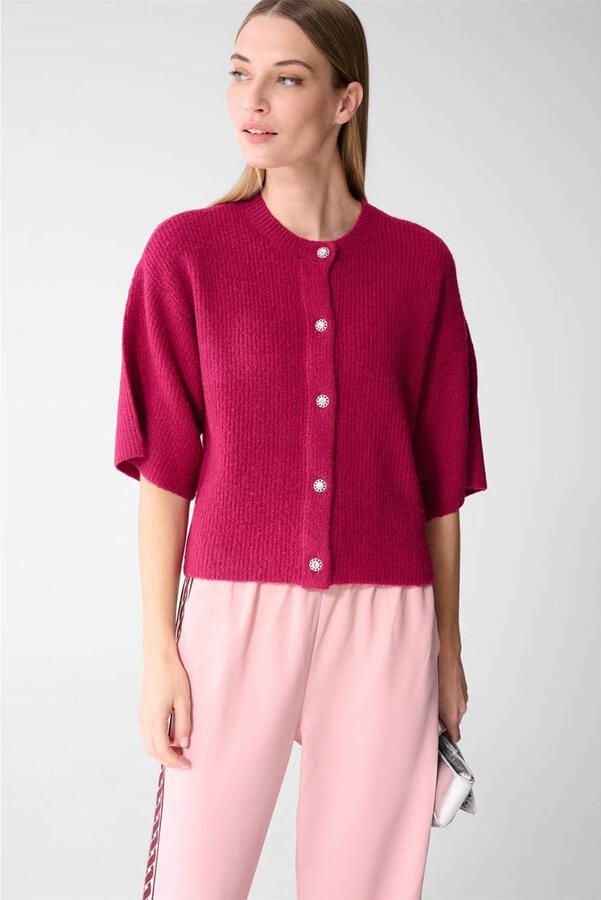 Shoeby vest roze gebreid