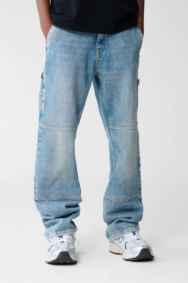 Shoeby waist straight leg jeans light blue denim