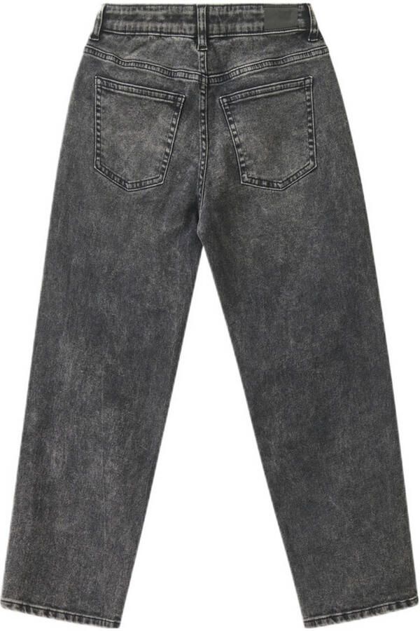Shoeby wide leg jeans black denim Zwart Effen 134