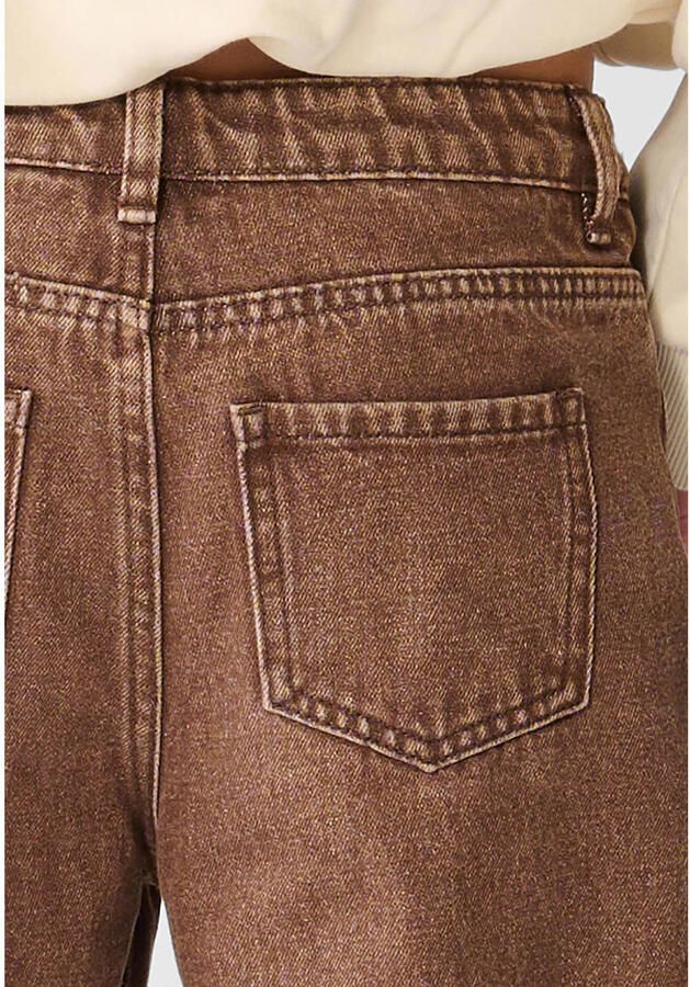 Shoeby wide leg barrel jeans bruin - Foto 2