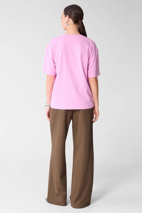 Shoeby wide leg broek bruin - Foto 2