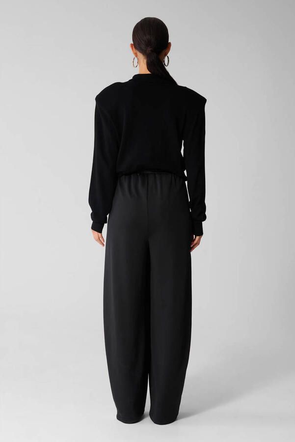 Shoeby wide leg broek zwart wit - Foto 2