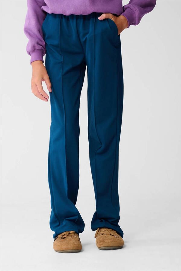 Shoeby wide leg casual broek blauw