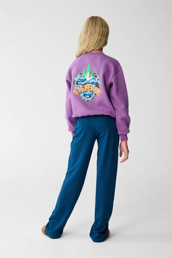 Shoeby wide leg casual broek blauw - Foto 2