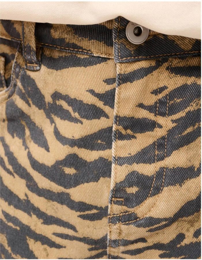 Shoeby wide leg casual broek bruin - Foto 2