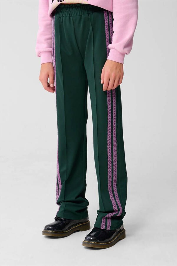 Shoeby wide leg casual broek groen - Foto 2