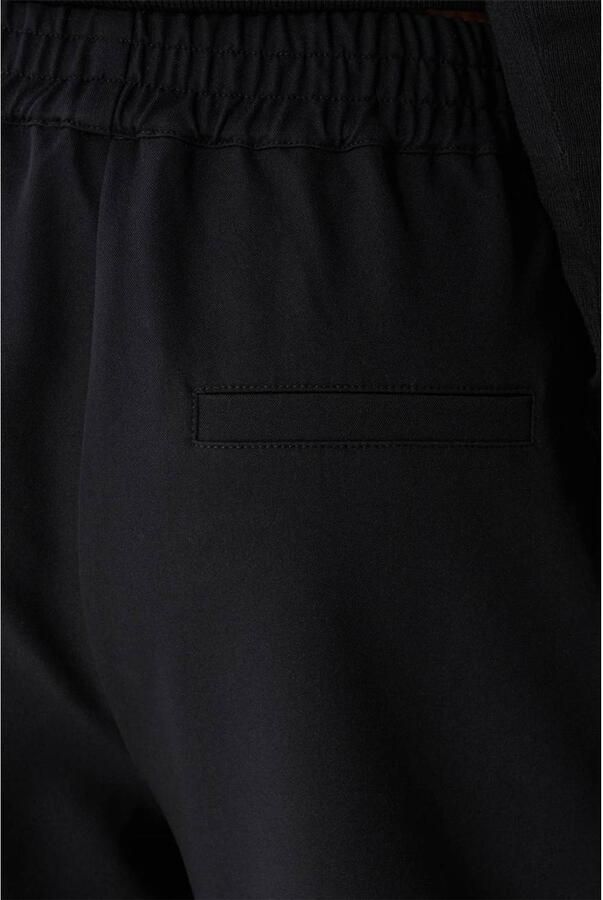 Shoeby wide leg casual broek met studs zwart - Foto 2