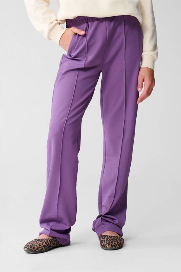Shoeby wide leg casual broek paars - Foto 1