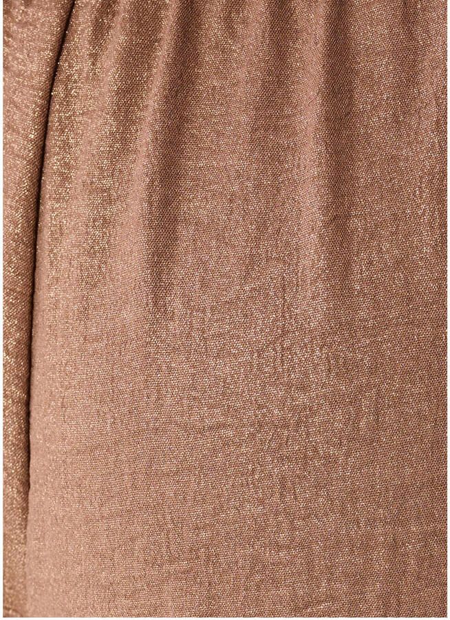 Shoeby wide leg high waist broek met glitter bruin - Foto 2
