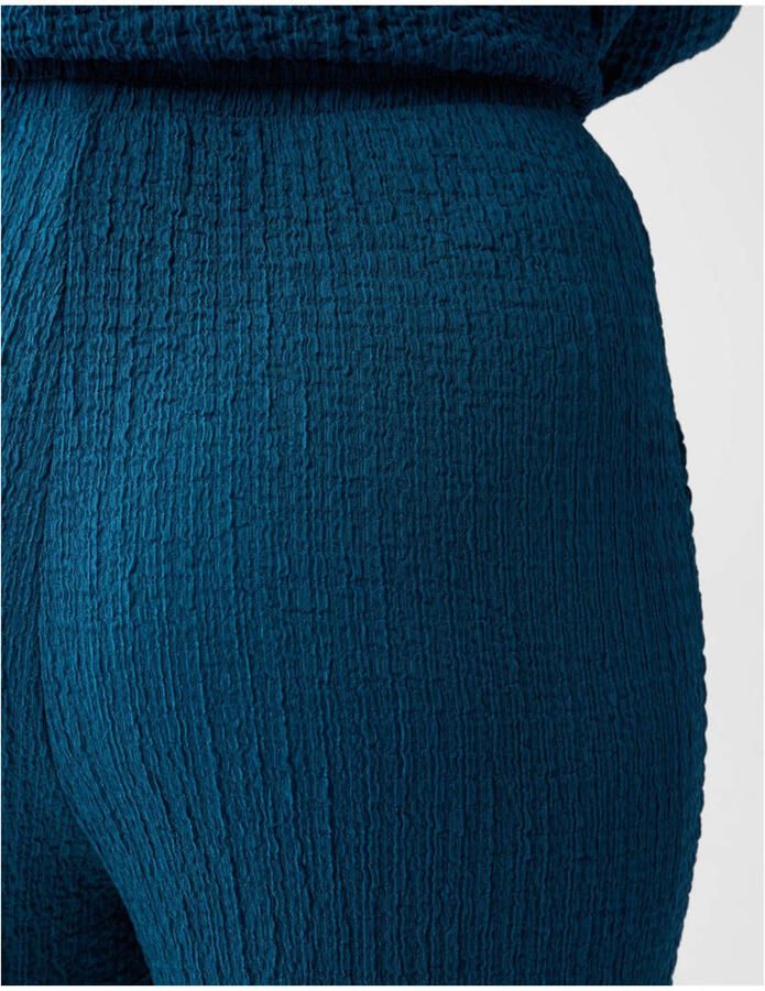 Shoeby wide leg high waist broek turquoise - Foto 2