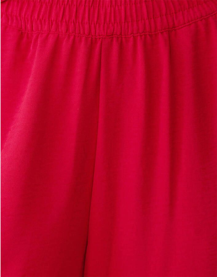 Shoeby wide leg high waist casual broek rood - Foto 2