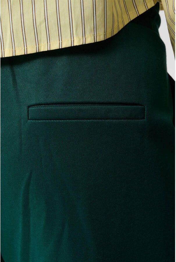 Shoeby wide leg high waist gestreepte broek groen - Foto 2