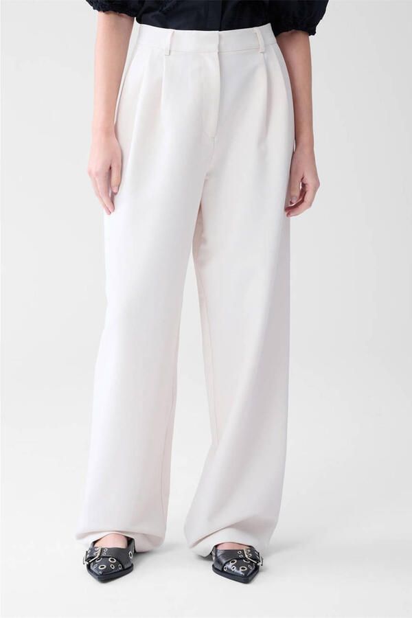 Shoeby wide leg high waist pantalon wit