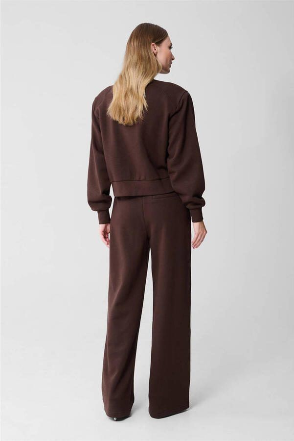 Shoeby wide leg high waist sweatpants bruin - Foto 3