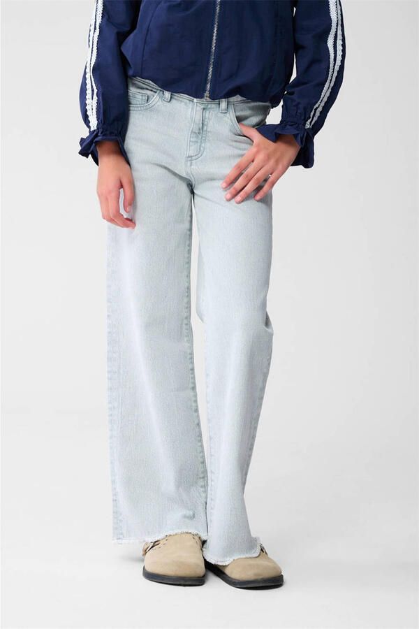 Shoeby wide leg high waist wide leg jeans light blue denim