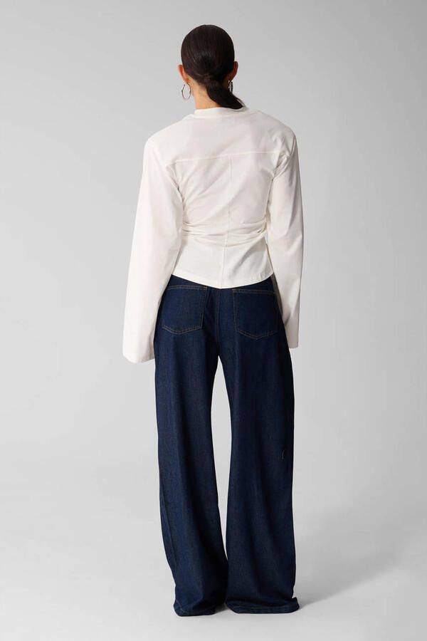 Shoeby wide leg jeans donkerblauw - Foto 3