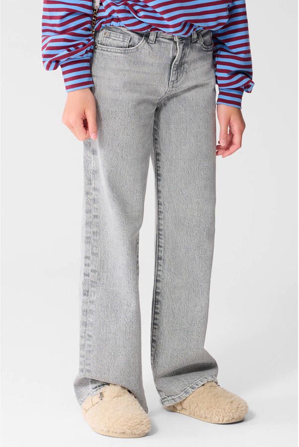 Shoeby wide leg jeans grijs