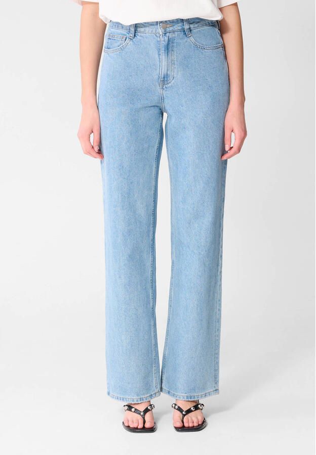 Shoeby wide leg jeans medium blue denim