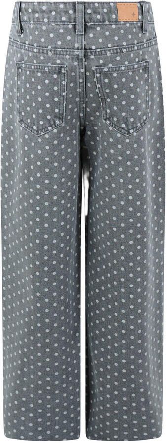 Shoeby wide leg jeans met stippen grijs - Foto 2