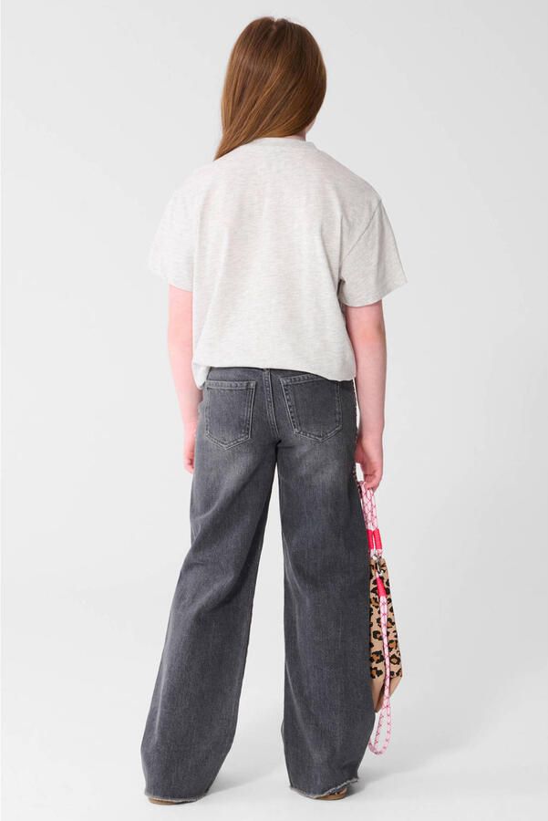Shoeby wide leg jeans met strass-steentjes zwart - Foto 2
