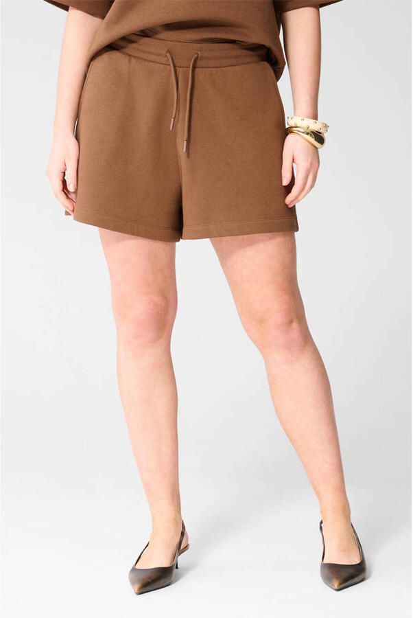 Shoeby wide leg regular waist casual short bruin