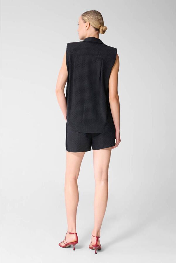 Shoeby wide leg regular waist casual short zwart - Foto 3