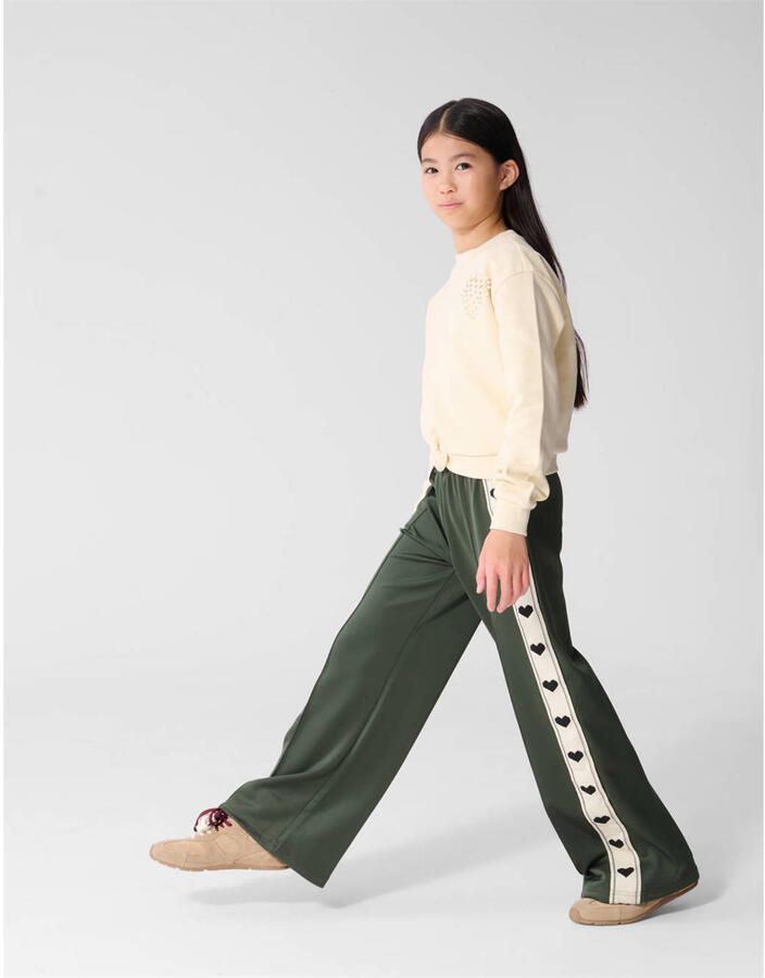 Shoeby wide leg sweatpant donkergroen - Foto 2
