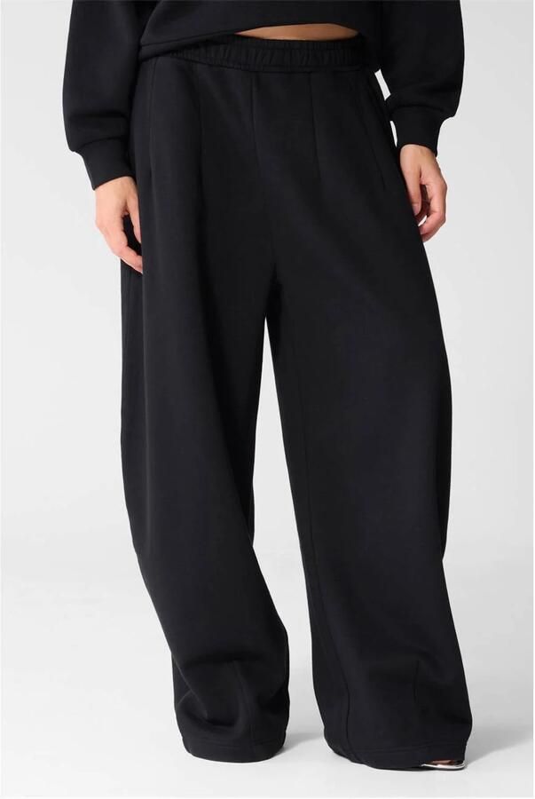 Shoeby wide leg sweatpants zwart