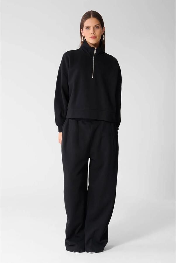 Shoeby wide leg sweatpants zwart - Foto 3