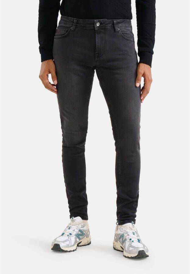 Shoeby skinny L34 jeans zwart washed