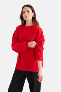 Shoeby sweater met logo rood